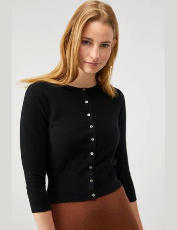 pure collection cropped cardigan