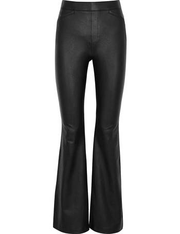 Spanx faux leather joggers in black