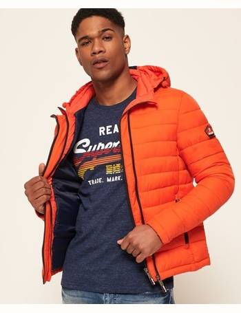 superdry mens emergency chinook jacket orange