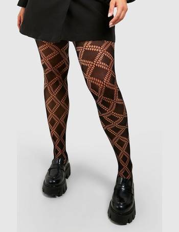 YOURS Curve Red Tartan Print Tights
