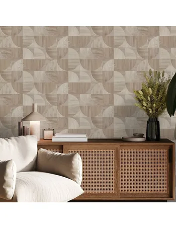 Wooden Slats AS Creation Wallpaper Natural 39109-1 Vinyl 3D Effect  Panelling 