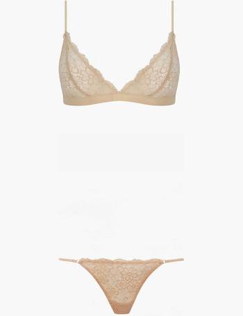 Shop les girls les boys Daisy Lace Triangle Bra