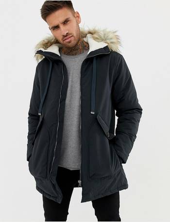 Pull and bear deals borg lined jacket