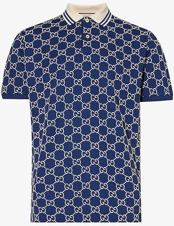 Gucci Cotton Monogram Polo Shirt