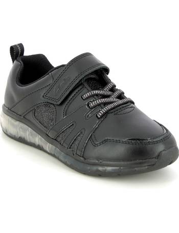 Clarks Girls School Shoes Daisy Beth Black leather Size UK 3-3.5 