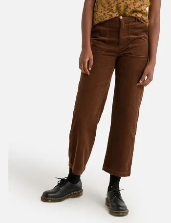 Belted cigarette trousers, length 26 La Redoute Collections