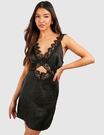 Debenhams black lace outlet dress