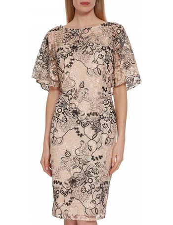 gina bacconi denise embroidered dress