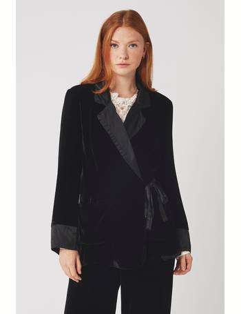 next black velvet jacket