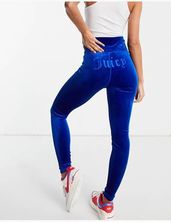 Juicy Couture co-ord velour high waist leggings with logo back in