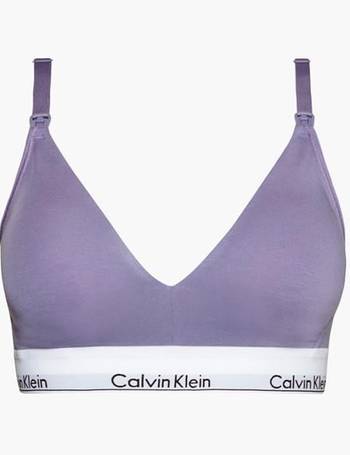 Calvin Klein lightly lined bralette in navy