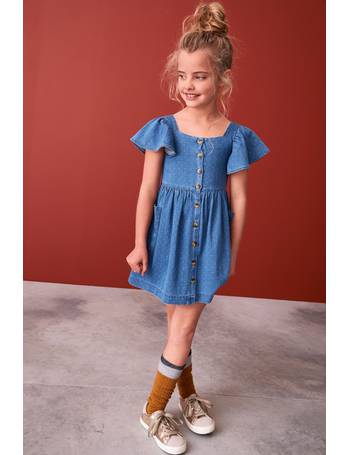 Next girls 2024 denim dress