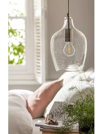 B&q glass on sale pendant light