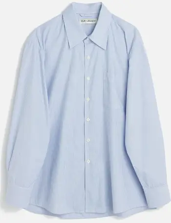 Blue white Coco 70s striped cotton-poplin shirt, Our Legacy
