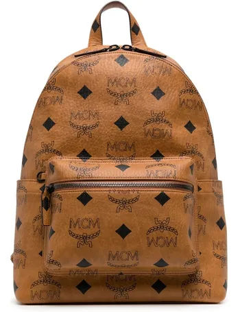 Mcm Men's Stark Backpack in Meta Safari Visetos - Black - Backpacks