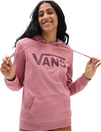 pink vans hoodie womens