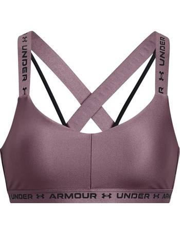 Under Armour Crossback low support sports bra in light blue