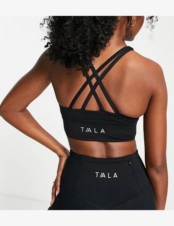 TALA Skinluxe high neck medium support sports bra in black