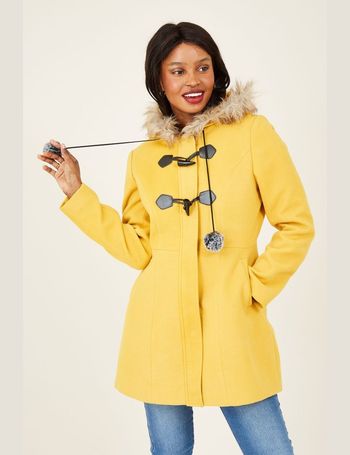 womens fur lined duffle coat