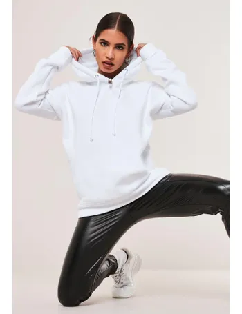 Missguided shop white hoodie