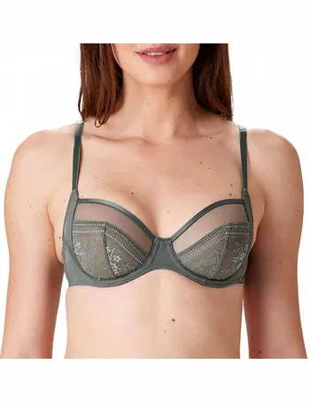 Blue Full Coverage Balconette Bra - BrandAlley