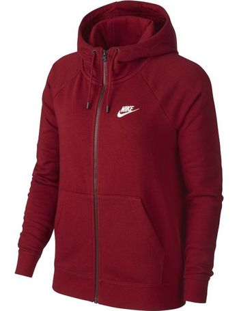 maroon nike zip up hoodie
