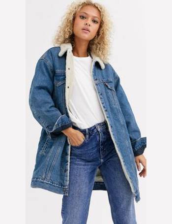 levi's padded longline jacket