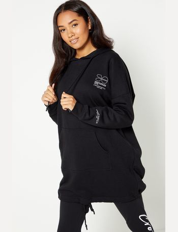 Crosshatch longline hoodie hot sale