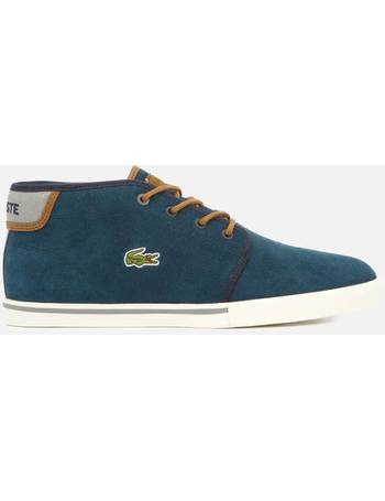 lacoste navy esparre chukka trainers