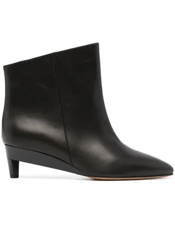 ISABEL MARANT Donatee Studded Leather Ankle Boots - Farfetch