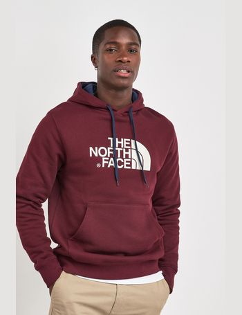 Maroon north face clearance hoodie