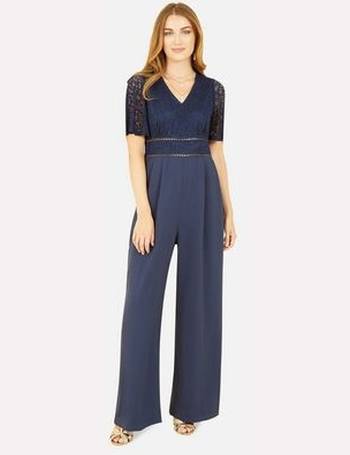 Crochet Jumpsuit Navy