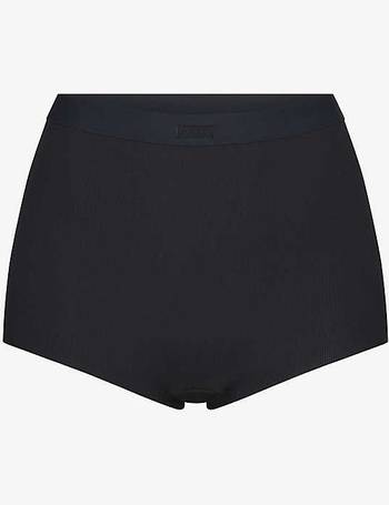SKIMS - Brand-patch ribbed stretch-cotton boxer shorts pack of