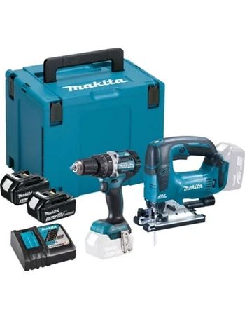 Makita drill and discount jigsaw set b&q