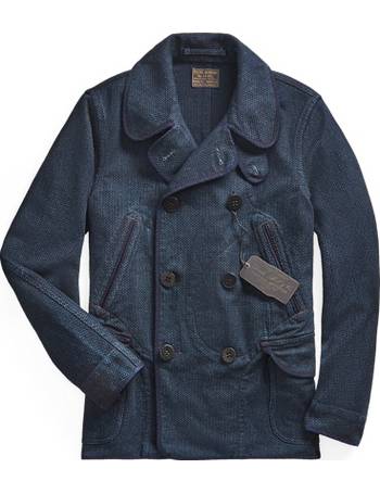 rrl wool twill peacoat