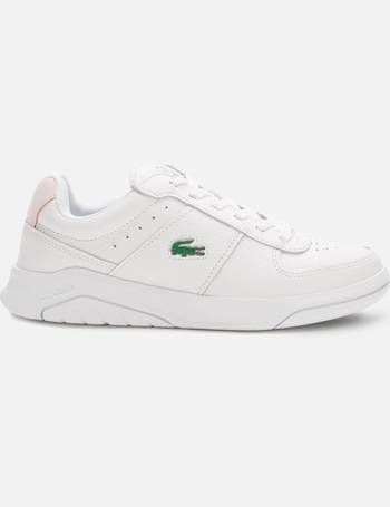 Lacoste Game Advance 0722 1 Nubuck Tennis Style Trainers in White