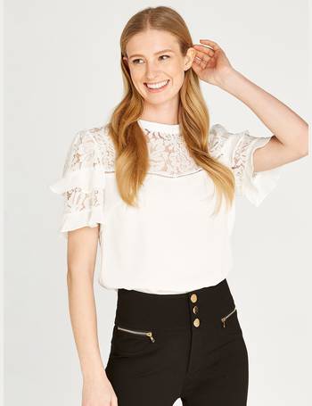 Scallop Lace Top  Apricot Clothing