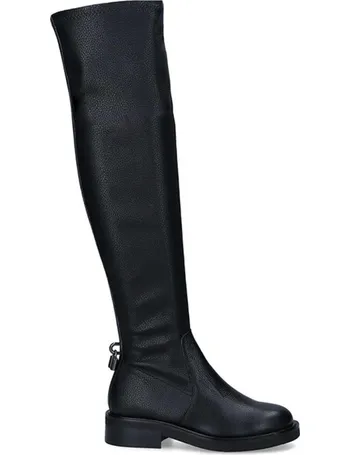 carvela flat knee high boots