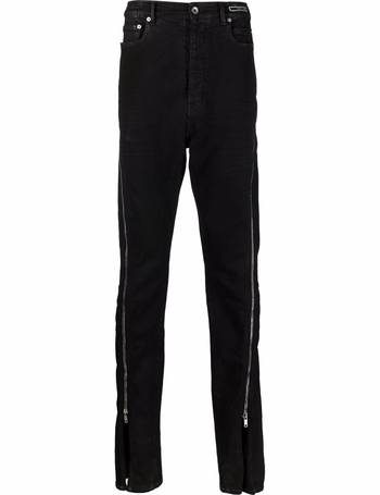Rick Owens mid-rise zip-up extra-length Jeans - Farfetch