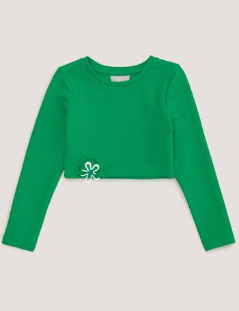 Girls White Crop Top (8-13yrs) - Matalan