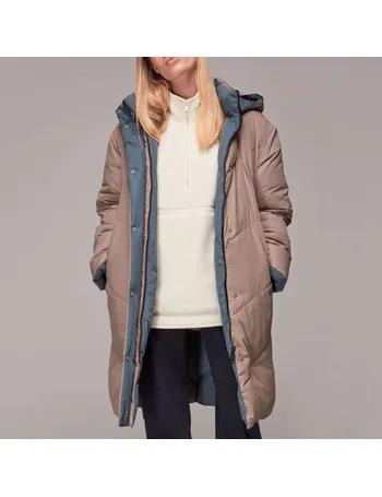 whistles tessa hooded longline puffer