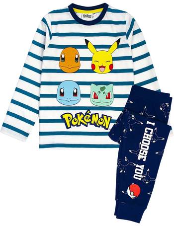 Pokemon Pikachu I Choose You Boys Long Pyjamas Set School Boys PJs Official Merchandise Childrens Clothes Kids Birthday Gift Idea Boys Pokemon Gifts 