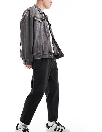 Reclaimed Vintage unisex parachute cargo trousers in black