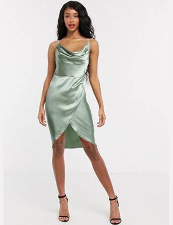 ASOS Cami Mini Slip Dress in Green