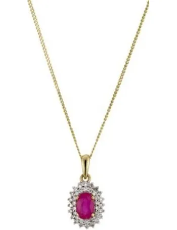 H samuel ruby deals necklace