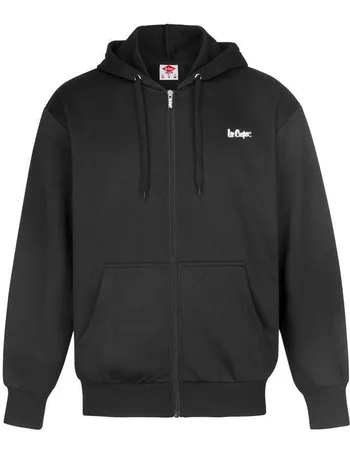 lee cooper cut and sew zip hoodie ladies