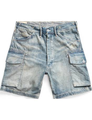 men polo jean shorts