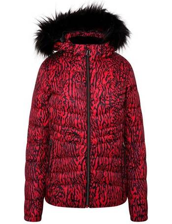 Comity Female ski jacket and winter coat DWP433 Size 10 Dare2B Red 