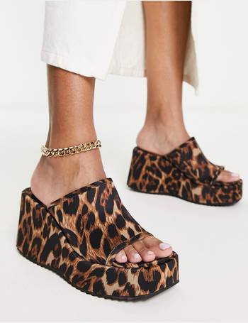 River island animal print sandals hot sale