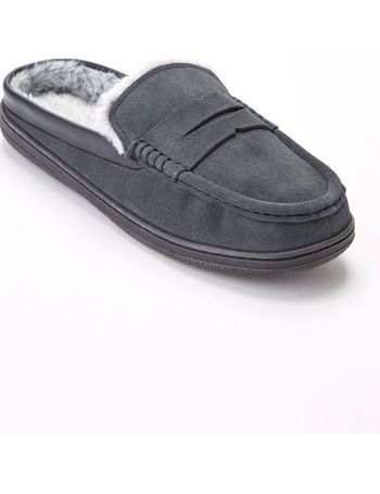 Mens moccasin best sale slippers debenhams